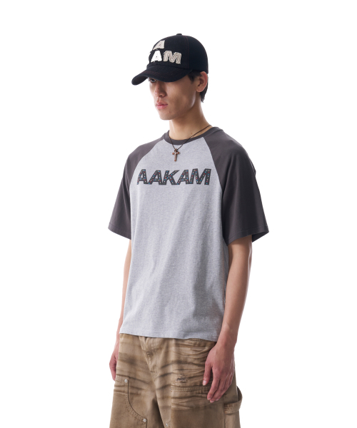 AAKAM(アーカム)の「AKM Rhinestone Raglan Half Top (Gray)(Tシャツ/カットソー・レディース・その他・1/2)」の7枚目の写真