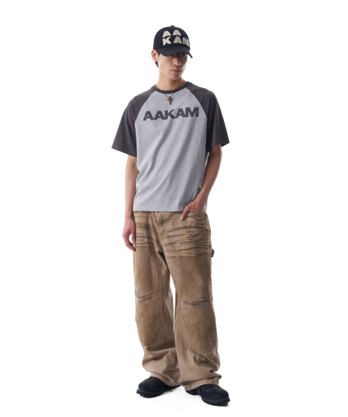 AAKAM(アーカム)の「AKM Rhinestone Raglan Half Top (Gray)(Tシャツ/カットソー・レディース・その他・1/2)」の9枚目の写真