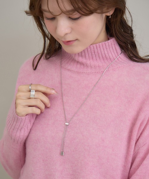 KATHARINE ROSS（キャサリンロス）の「【KATHARINE ROSS】チェーンキャップラリエット（ネックレス・レディース・シルバー・MEDIUM）」の4枚目の写真