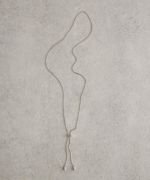 KATHARINE ROSS（キャサリンロス）の「【KATHARINE ROSS】チェーンキャップラリエット（ネックレス・レディース・シルバー・MEDIUM）」の8枚目の写真