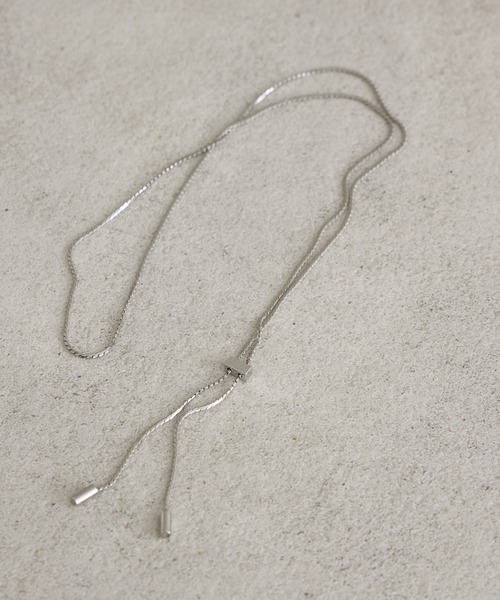 KATHARINE ROSS（キャサリンロス）の「【KATHARINE ROSS】チェーンキャップラリエット（ネックレス・レディース・シルバー・MEDIUM）」の9枚目の写真