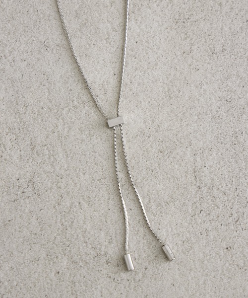 KATHARINE ROSS（キャサリンロス）の「【KATHARINE ROSS】チェーンキャップラリエット（ネックレス・レディース・シルバー・MEDIUM）」の11枚目の写真