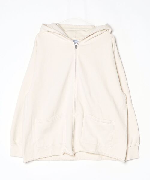 WALLA WALLA SPORT（ワラワラスポーツ）の「WALLA WALLA SPORT【ワラワラスポーツ】 - 13oz FULL ZIP HOODIE / 13オンス フルジップ フーディー（パーカー・メンズ・スミクロ/ヘザーグレー/アイボリー・LARGE/MEDIUM）」の7枚目の写真