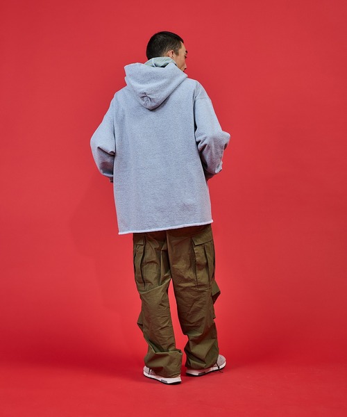WALLA WALLA SPORT（ワラワラスポーツ）の「WALLA WALLA SPORT【ワラワラスポーツ】 - 13oz FULL ZIP HOODIE / 13オンス フルジップ フーディー（パーカー・メンズ・スミクロ/ヘザーグレー/アイボリー・LARGE/MEDIUM）」の6枚目の写真