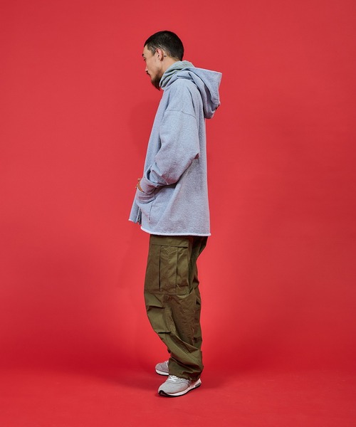 WALLA WALLA SPORT（ワラワラスポーツ）の「WALLA WALLA SPORT【ワラワラスポーツ】 - 13oz FULL ZIP HOODIE / 13オンス フルジップ フーディー（パーカー・メンズ・スミクロ/ヘザーグレー/アイボリー・LARGE/MEDIUM）」の5枚目の写真