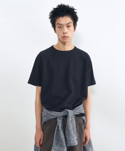 INSILENCE(インサイロンス)の「ガーメントダイ ボックスフィットTシャツ WASHED BLACK(Tシャツ/カットソー・レディース・その他・SMALL/MEDIUM/LARGE)」の1枚目の写真