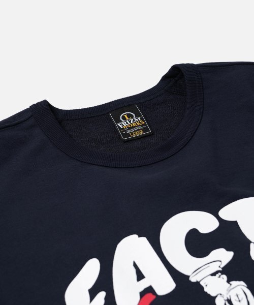 FRIZMWORKS(フリズムワークス)の「POSTAGE STAMP SWEATSHIRT _ NAVY(スウェット・レディース・その他・MEDIUM/LARGE/X-LARGE)」の3枚目の写真