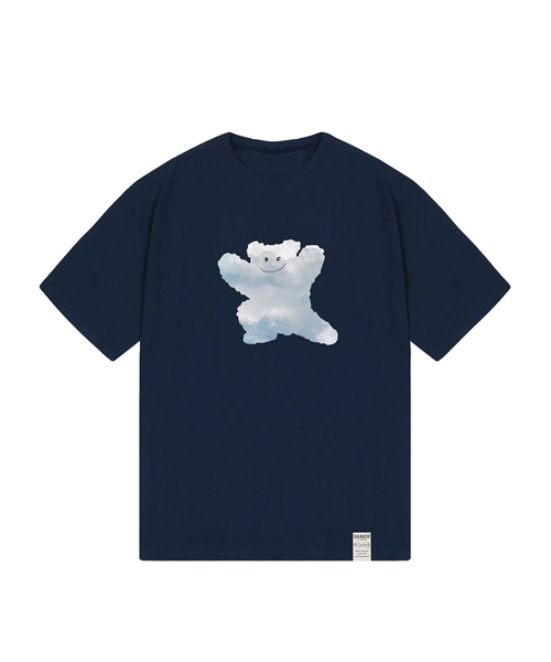 GRAVER（グレーバー）の「[ユニセックス]ビッグクラウドベアスマイル半袖Tシャツ_3カラー（Tシャツ/カットソー・レディース・ホワイト/ネイビー/ブラック・SMALL/MEDIUM/LARGE/X-LARGE）」の3枚目の写真