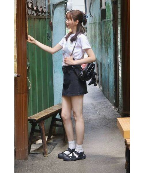 GRAVER（グレーバー）の「[ユニセックス]ビッグクラウドベアスマイル半袖Tシャツ_3カラー（Tシャツ/カットソー・レディース・ホワイト/ネイビー/ブラック・SMALL/MEDIUM/LARGE/X-LARGE）」の6枚目の写真