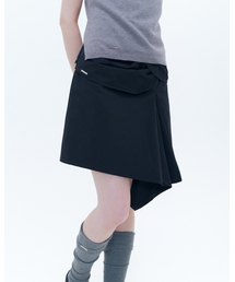 スカート MISEKI SEOUL Flutter folding Skirt BLACK Miseki SEOUL｜ミセキソウルのスカート（）通販 - ZOZOTOWN
