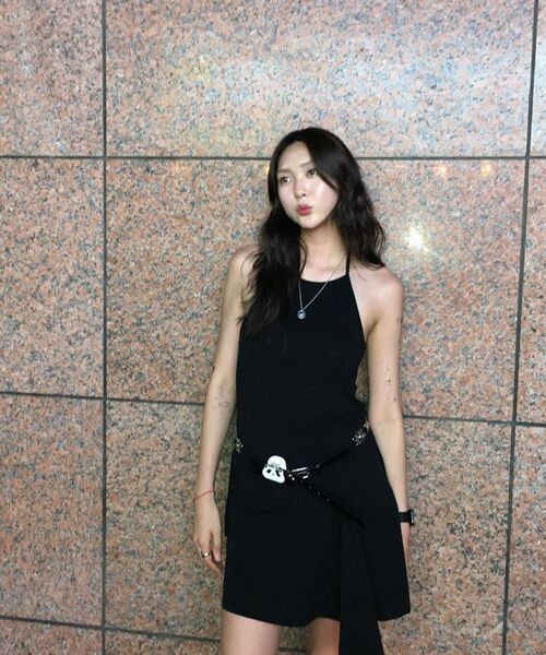 セール】Layered chiton mini skirt BLACK（スカート）｜Miseki SEOUL