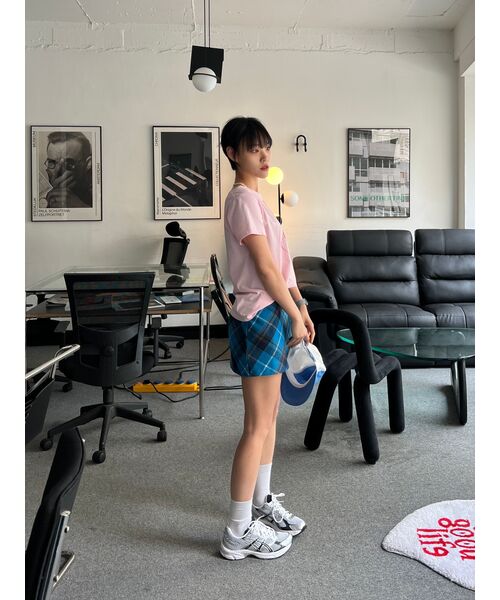 MUSINSA STANDARD WOMAN（ムシンサスタンダードウーマン）の「ウィメンズクルーネッククロップTシャツ[ピンク]（Tシャツ/カットソー・レディース・その他・SMALL/MEDIUM/X-SMALL）」の6枚目の写真