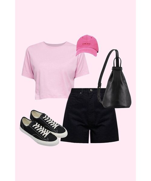 MUSINSA STANDARD WOMAN（ムシンサスタンダードウーマン）の「ウィメンズクルーネッククロップTシャツ[ピンク]（Tシャツ/カットソー・レディース・その他・SMALL/MEDIUM/X-SMALL）」の11枚目の写真