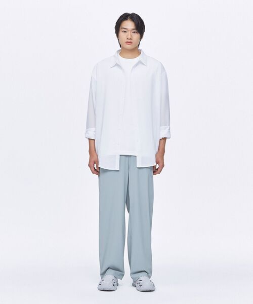 MUSINSA STANDARD（ムシンサスタンダード）の「リラックスドリネンライクシャツ[ホワイト]（シャツ/ブラウス・メンズ・その他・SMALL/MEDIUM/LARGE/XX-LARGE/X-LARGE）」の7枚目の写真