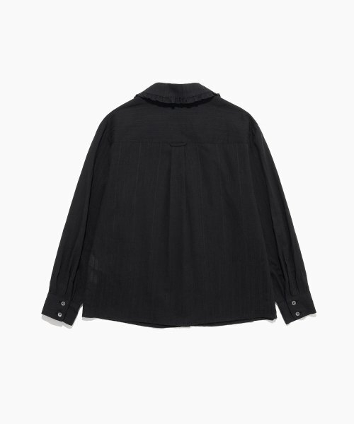 TTUDEMENT(トュードメント)の「VINTAGE FRILL BLOUSE BLACK(シャツ/ブラウス・レディース・その他・FREE)」の5枚目の写真