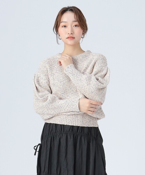 BEAMS HEART（ビームスハート）の「カラフル糸 ニット（ニット/セーター・レディース・イエロー系その他2/ホワイト系その他5/ネイビー・FREE）」の2枚目の写真