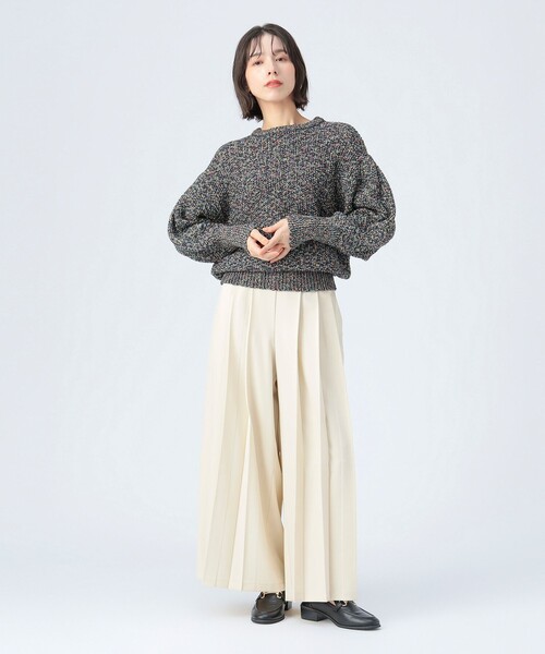 BEAMS HEART（ビームスハート）の「カラフル糸 ニット（ニット/セーター・レディース・イエロー系その他2/ホワイト系その他5/ネイビー・FREE）」の22枚目の写真