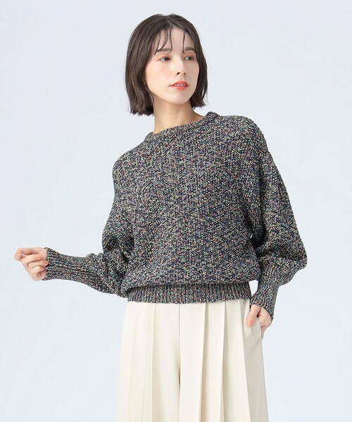 BEAMS HEART（ビームスハート）の「カラフル糸 ニット（ニット/セーター・レディース・イエロー系その他2/ホワイト系その他5/ネイビー・FREE）」の20枚目の写真