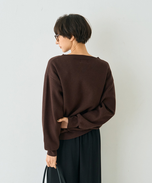 Rouge vif Anna（ルージュヴィフアンナ）の「ノエルロゴニットプルオーバー（ニット/セーター・レディース・ブラウン/ピンク・フリー）」の12枚目の写真