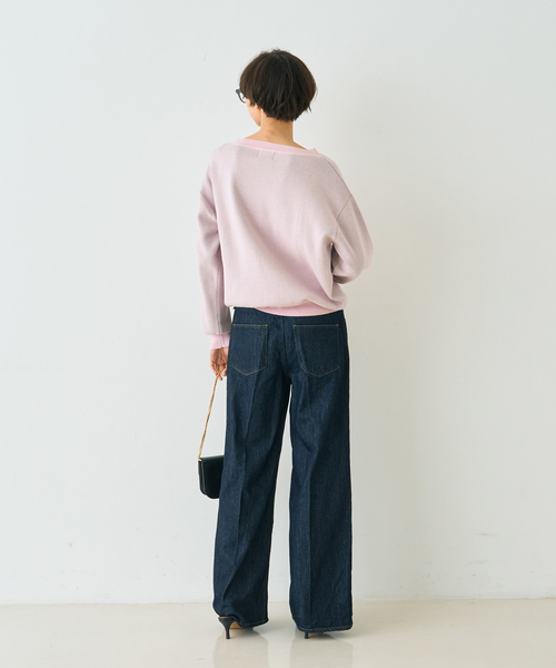 Rouge vif Anna（ルージュヴィフアンナ）の「ノエルロゴニットプルオーバー（ニット/セーター・レディース・ブラウン/ピンク・フリー）」の16枚目の写真