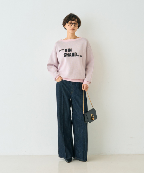 Rouge vif Anna（ルージュヴィフアンナ）の「ノエルロゴニットプルオーバー（ニット/セーター・レディース・ブラウン/ピンク・フリー）」の17枚目の写真