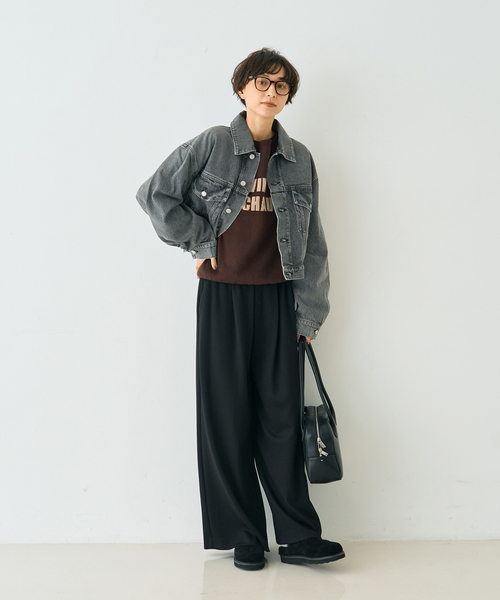 Rouge vif Anna（ルージュヴィフアンナ）の「ノエルロゴニットプルオーバー（ニット/セーター・レディース・ブラウン/ピンク・フリー）」の18枚目の写真