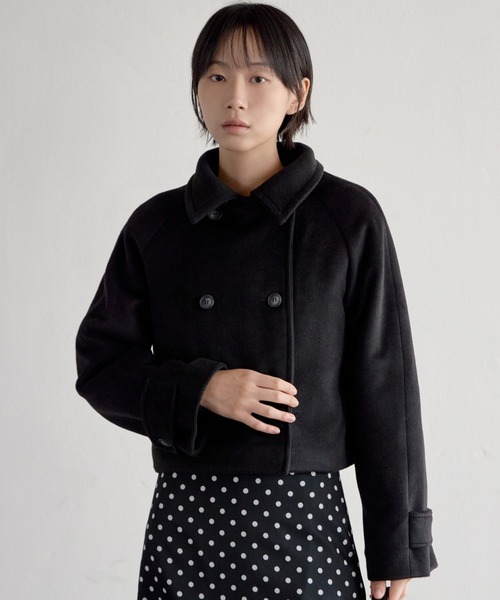 UNE MANSION（ユヌマンション）の「【UNE ORIGINAL】インナーキルティングペディンフロントボタンショート丈コート（その他アウター・レディース・ブラック/チャコールグレー/クリーム・FREE）」の20枚目の写真