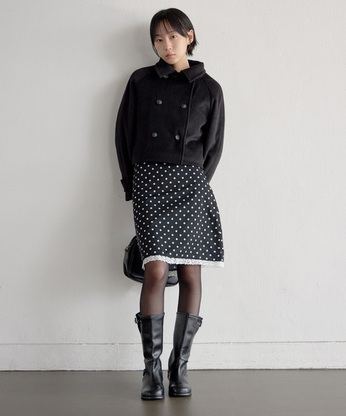 セール】【UNE ORIGINAL】インナーキルティングペディンフロントボタン