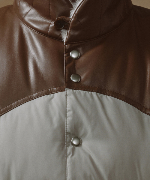 MUSINSA STANDARD（ムシンサスタンダード）の「ウェスタンダウンベスト [ベージュ]（ダウンベスト・メンズ・その他・SMALL/MEDIUM/LARGE/X-LARGE/XX-LARGE）」の8枚目の写真