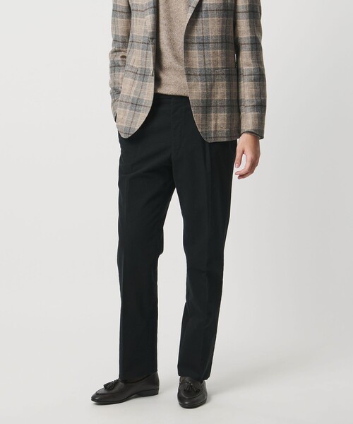 UNITED ARROWS(ユナイテッドアローズ)の「モールスキン 1プリーツ スラックス(スラックス・メンズ・ブラック/ナチュラル・50/48/44/46)」の3枚目の写真