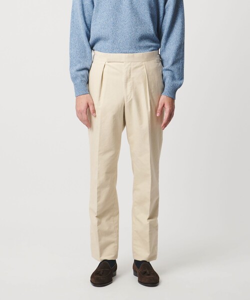 UNITED ARROWS(ユナイテッドアローズ)の「モールスキン 1プリーツ スラックス(スラックス・メンズ・ブラック/ナチュラル・50/48/44/46)」の7枚目の写真