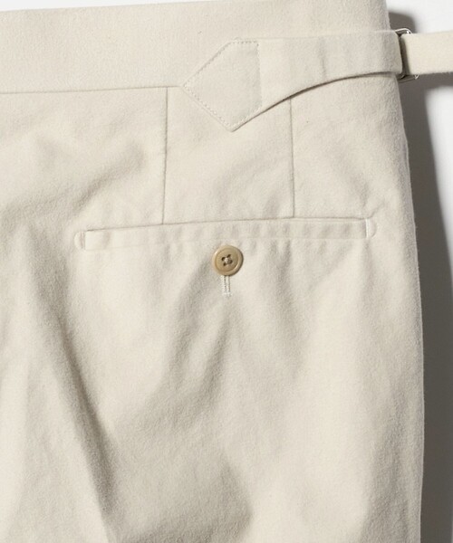 UNITED ARROWS(ユナイテッドアローズ)の「モールスキン 1プリーツ スラックス(スラックス・メンズ・ブラック/ナチュラル・50/48/44/46)」の14枚目の写真