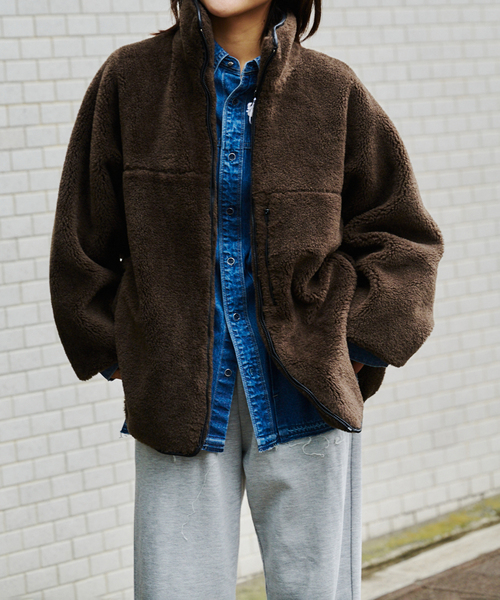 スタンドカラーボアブルゾン（ブルゾン）｜OUTDOOR PRODUCTS