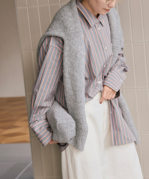 【新品・完売商品】a&m マルチストライプシャツ 36サイズ セール】a&m マルチストライプシャツ（シャツ/ブラウス）｜Spick