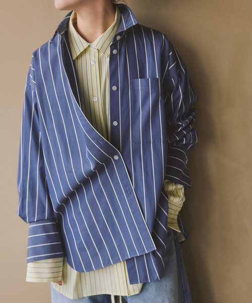 セール】a&m マルチストライプシャツ（シャツ/ブラウス）｜Spick