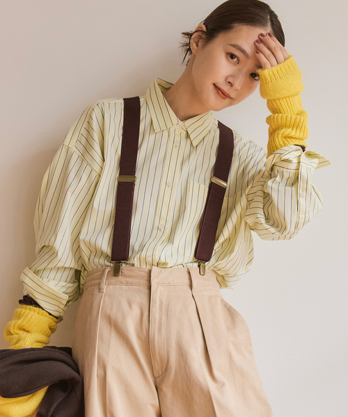 最終値下げ【新品未使用タグ付き】 SpickandSpanマルチストライプシャツ セール】a&m マルチストライプシャツ（シャツ/ブラウス）｜Spick