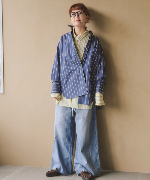 セール】a&m マルチストライプシャツ（シャツ/ブラウス）｜Spick