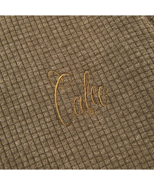 CALEE(キャリー)の「WAFFLE L/S CS(Tシャツ/カットソー・メンズ・カーキ/ブラック/ホワイト・MEDIUM/LARGE/X-LARGE)」の6枚目の写真