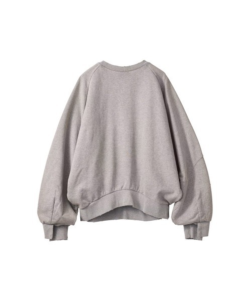 Knuth Marf(クヌースマーフ)の「panelled volume sweatshirt(unisex)(スウェット・レディース・ブラック/グレー・SMALL/MEDIUM)」の3枚目の写真