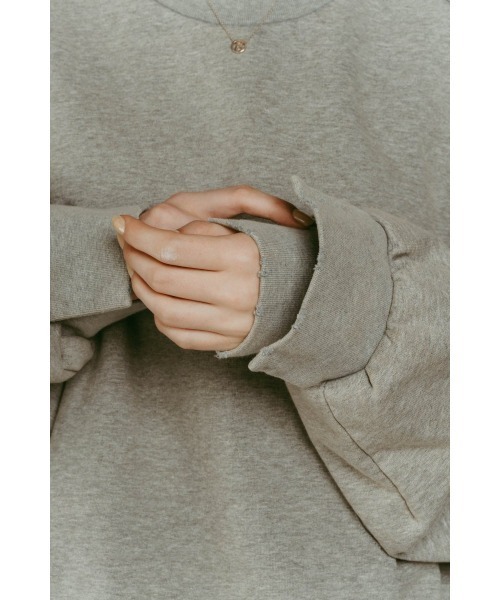 Knuth Marf(クヌースマーフ)の「panelled volume sweatshirt(unisex)(スウェット・レディース・ブラック/グレー・SMALL/MEDIUM)」の15枚目の写真