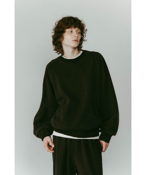 Knuth Marf(クヌースマーフ)の「panelled volume sweatshirt(unisex)(スウェット・レディース・ブラック/グレー・SMALL/MEDIUM)」の20枚目の写真