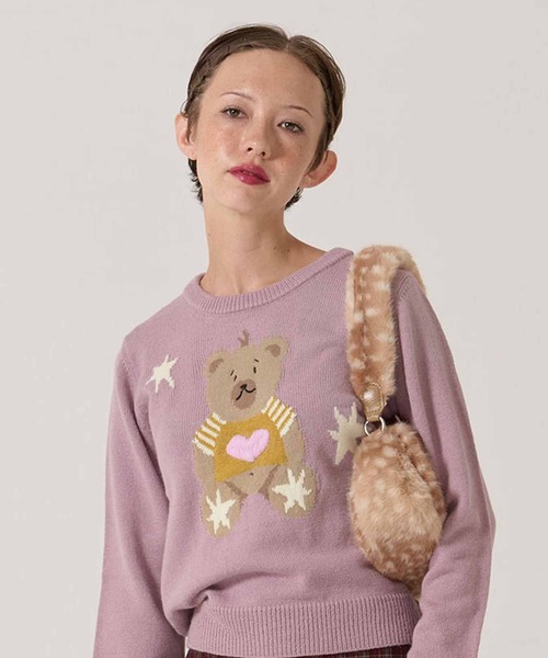 TINA：JOJUN（ティーナジョジュン）の「フェイクファー ミニバッグ TINA：JOJUN（ハンドバッグ・レディース・ベージュ/ブラウン・F）」の9枚目の写真