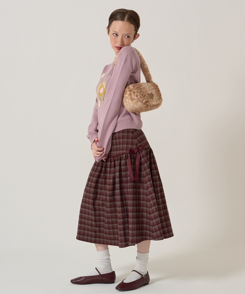 TINA：JOJUN（ティーナジョジュン）の「フェイクファー ミニバッグ TINA：JOJUN（ハンドバッグ・レディース・ベージュ/ブラウン・F）」の6枚目の写真