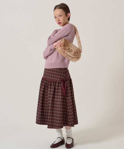 TINA：JOJUN（ティーナジョジュン）の「フェイクファー ミニバッグ TINA：JOJUN（ハンドバッグ・レディース・ベージュ/ブラウン・F）」の5枚目の写真