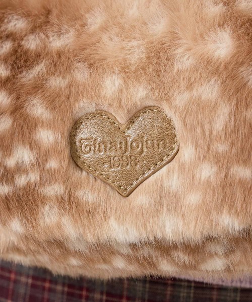 TINA：JOJUN（ティーナジョジュン）の「フェイクファー ミニバッグ TINA：JOJUN（ハンドバッグ・レディース・ベージュ/ブラウン・F）」の4枚目の写真