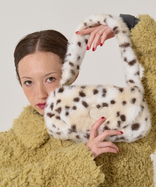 TINA：JOJUN（ティーナジョジュン）の「フェイクファー ミニバッグ TINA：JOJUN（ハンドバッグ・レディース・ベージュ/ブラウン・F）」の20枚目の写真