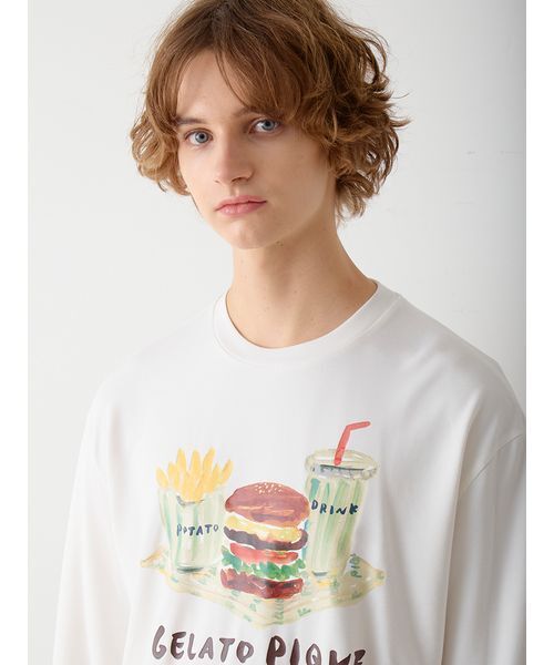 セール】【ヒラノトシユキ】【HOMME】ハンバーガーワンポイント