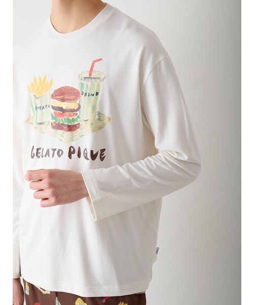 セール】【ヒラノトシユキ】【HOMME】ハンバーガーワンポイント