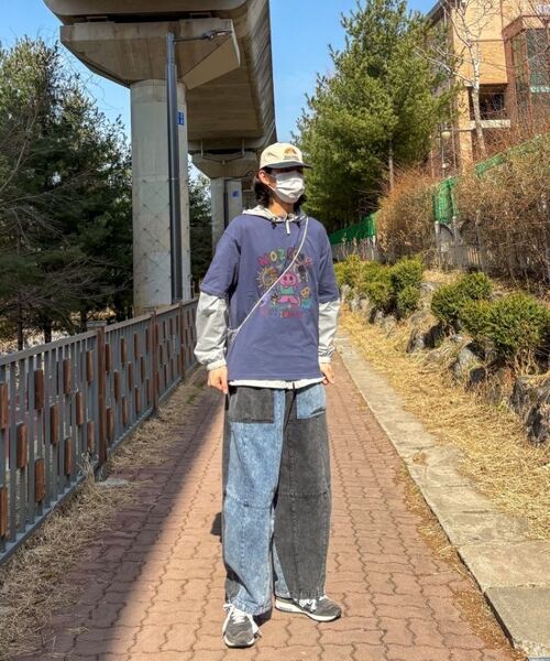 MOZMOZ(モズモズ)の「セキネンピルクマ オーバーサイズ ピグメント 半袖Tシャツ ピンク(Tシャツ/カットソー・レディース・その他・XL/XXL/M)」の10枚目の写真