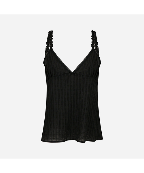LANGER（ランガー）の「[PALACE] miracle pleated sleeveless_2Colors（Tシャツ/カットソー・レディース・アイボリー/ブラック・FREE）」の2枚目の写真
